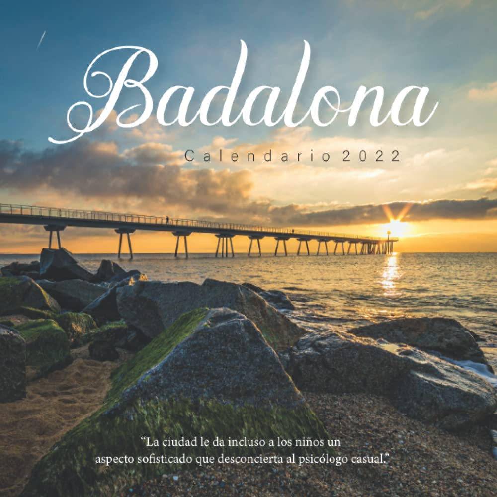 Calendrier 2022 Badalona format carré 8.5x8.5 pouces pour organiser l'année