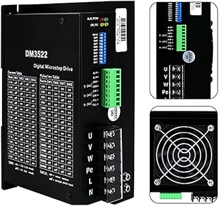 DM3522 Three Phase 8A AC 110V 220V Stepper Motor Driver Fit 34 42 86 110 8N 12N Step Engine For Engraving Machine