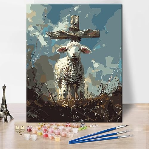 Miniatura 12 de Kit de pintura por números de playa con rocas para adultos, Moonbend DIY Kit de pintura al óleo, lienzo nocturno, pigmento acrílico, pintura de