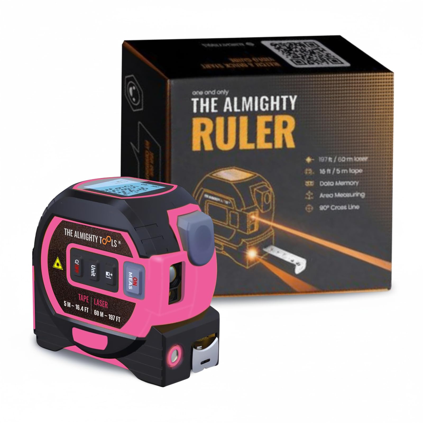 The Almighty Ruler Laser Tape Measure | Smart Range Finder | 131ft/ 40m — Amazon image 12