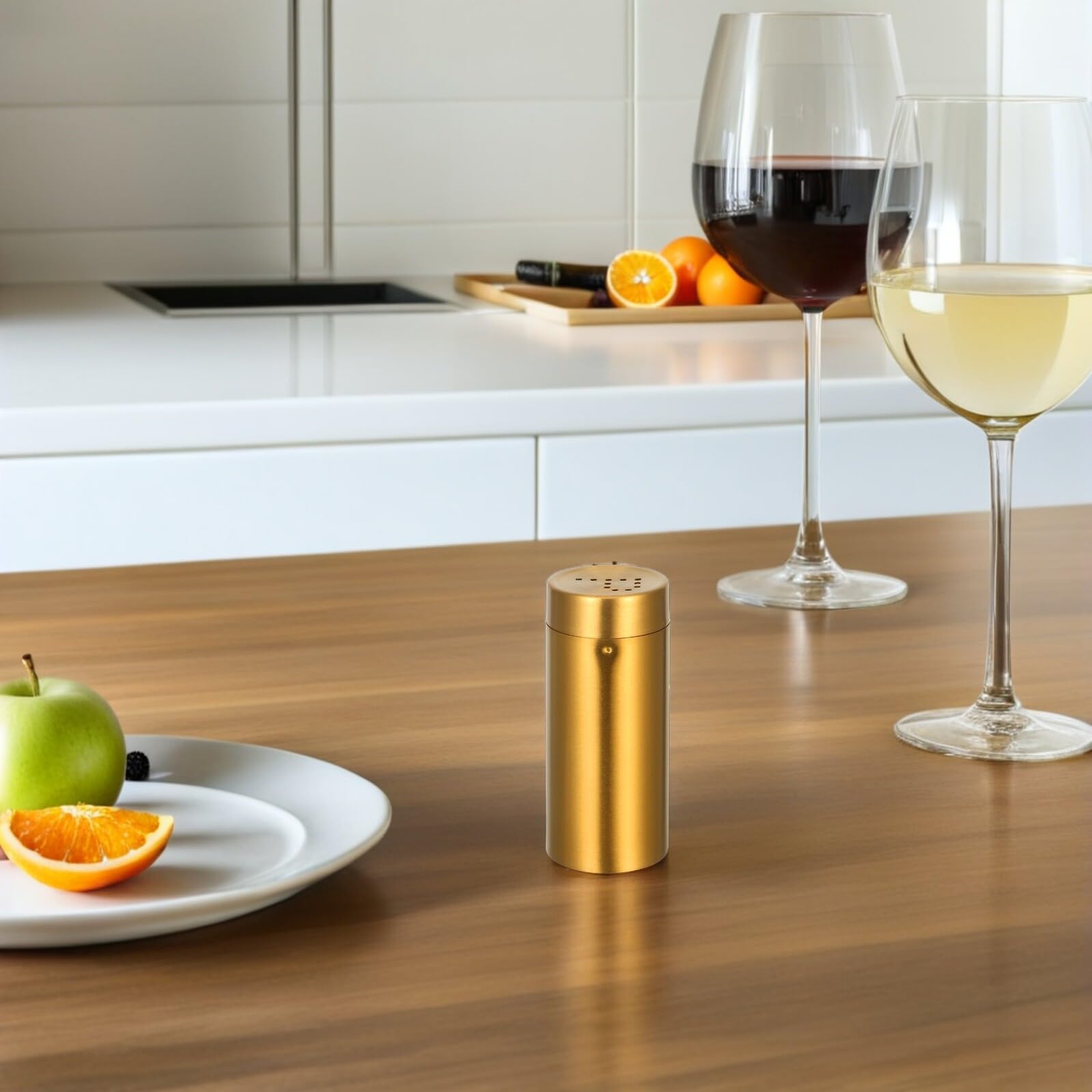 VALICLUD 2pièces Lot De Pots à Épices Acier Inoxydable Saupoudreuse à Sel Et Poivre Récipient Hermétique Pour Cuisine Et Table