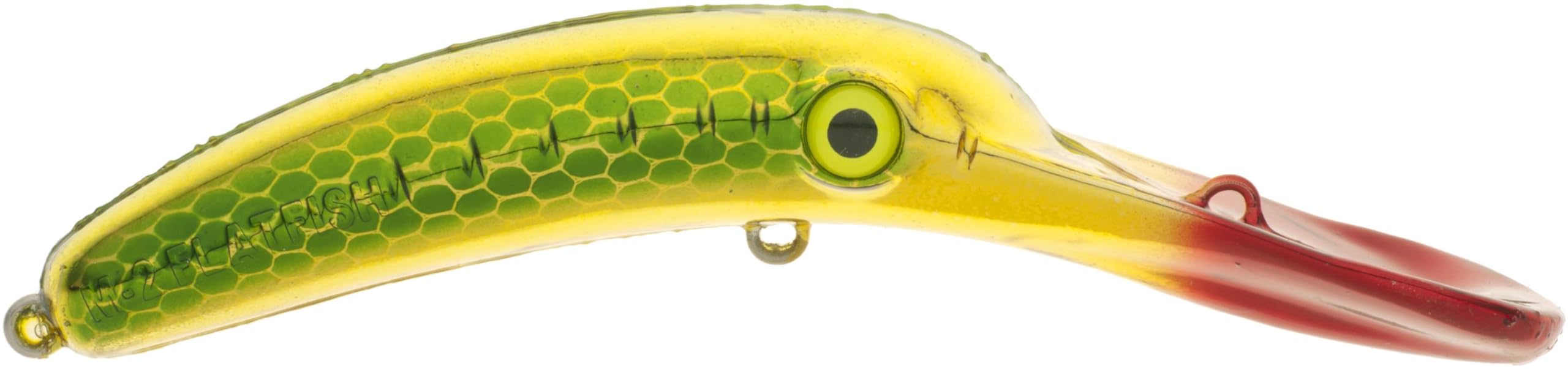 Wordens Mag Lip Trolling Plug 3.5, 3 1/2", Metallic Gold Green Pirate