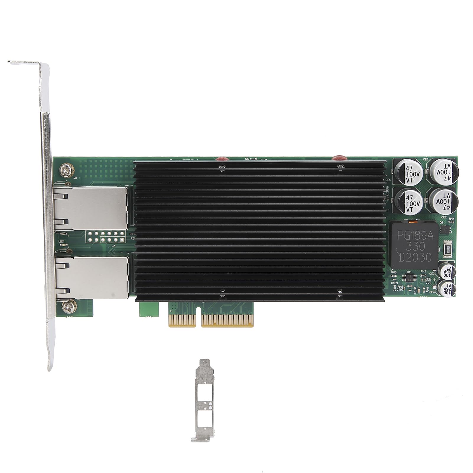 Denash Adattatore di Server Ethernet PCI - E X4 JL82576EB Chipset Gigabit Server Adapter Supports Transmission 1 Gbps per gli Appassionati di Rete, 100% Nuovo