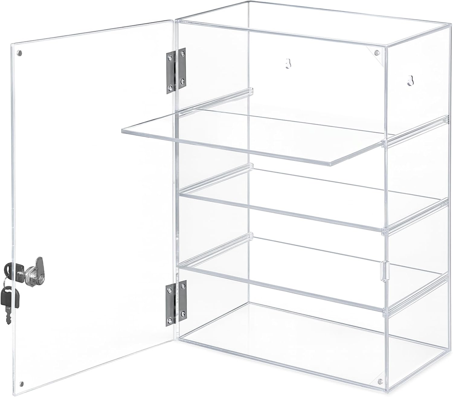 Acrylic Display Case with Lock – Acrylic Storage Chest for Figures, Collectibles, Expensive Items & More – Secure and Organized Storage (11.76 x 5.87 x 15.67 inch)