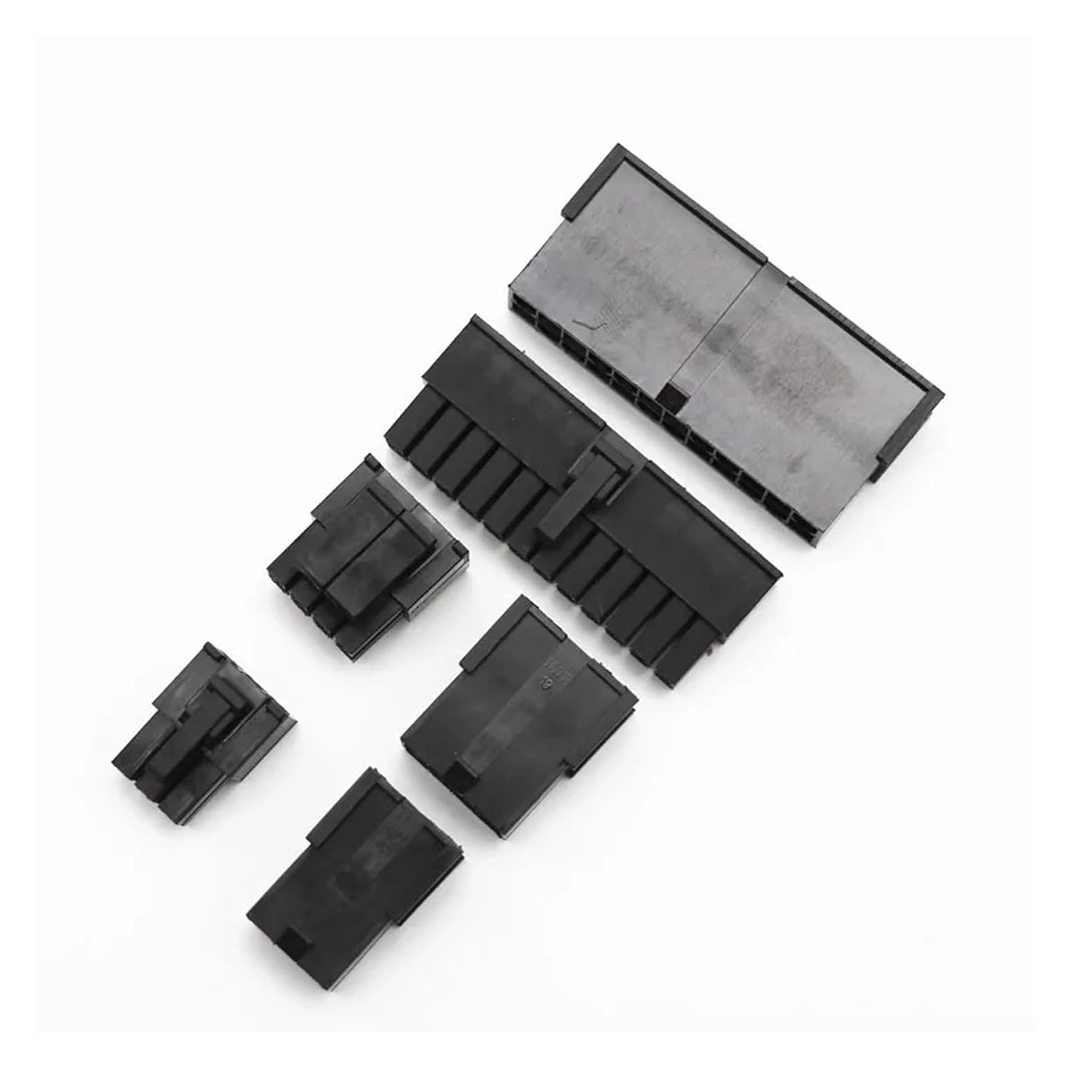 4.2mm White Black 24Pin +4pin 8Pin CPU GPU 6+2Pin 6Pin PCIE Connector Hosinng Set for PSU Extension Cable Kit(White 8p Set)