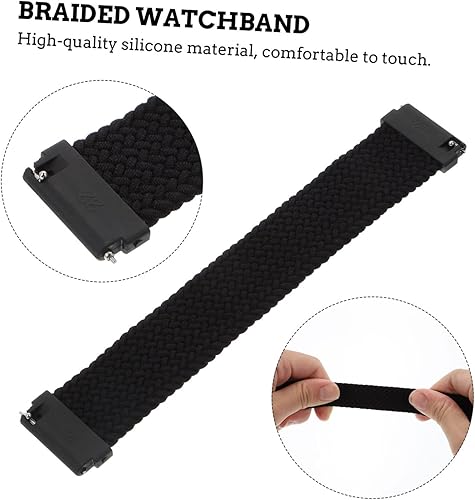 Miniatura 9 de FONDOTIN 1 correa de nailon tejida para hombre, correa de reloj trenzada de repuesto, correa de reloj con estilo