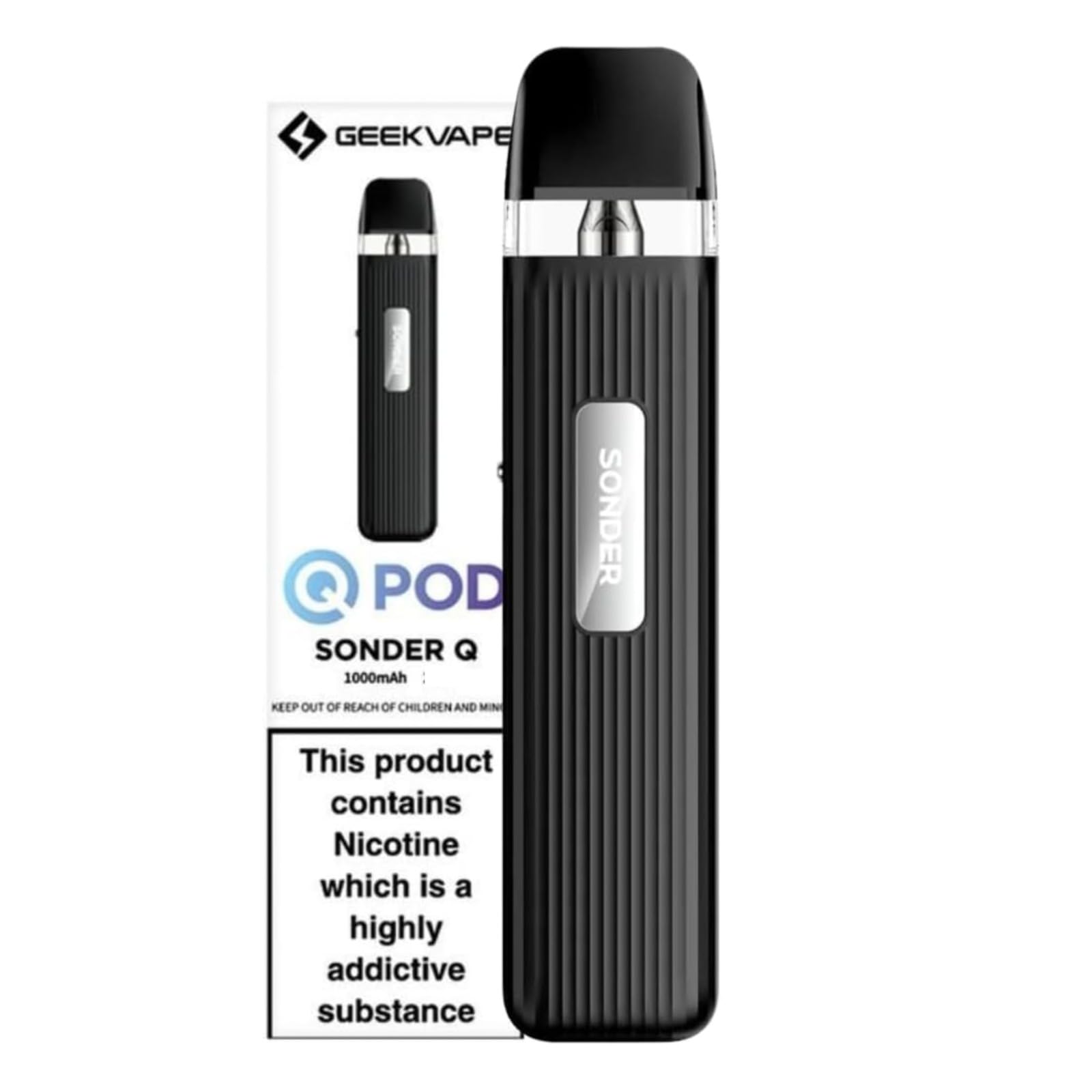 elf bar vape uk Geekvape Sonder Q Pod Kit, E-Cigarettes, Adjustable airflow, Draw-to-vape  activation, 2 ml Cartridge Capacity, No Nicotine, (BLACK): Amazon.co.uk:  Electronics & Photo