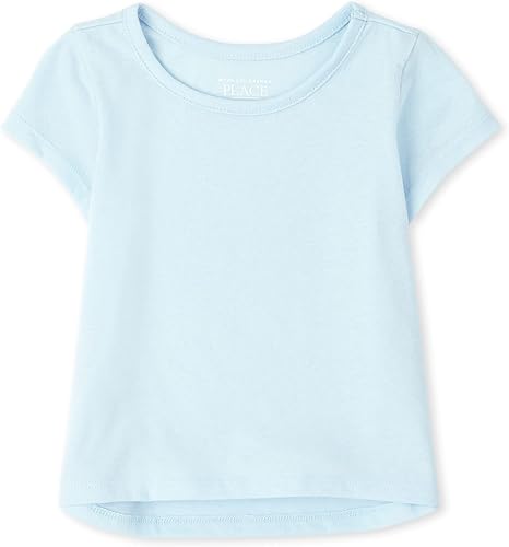 Miniatura 4 de The Childrens Place Camiseta básica de capas para niñas pequeñas
