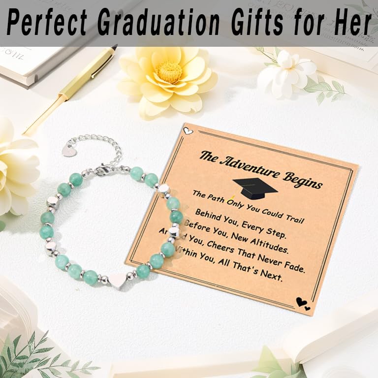 Graduation Gifts for Her Girls Women Kids Friends, Best Graduation Bracelet 2025, Cool Personalized Elementary High Middle School Masters Degree Class of 2025 College Graduation Gifts3