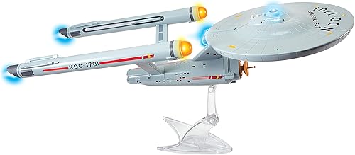 Miniatura 7 de Bandai Serie original Star Trek Phaser  Modelo Phaser Star Trek de 10 pulgadas con sonidos realistas y soporte de exhibición, grandes juguetes