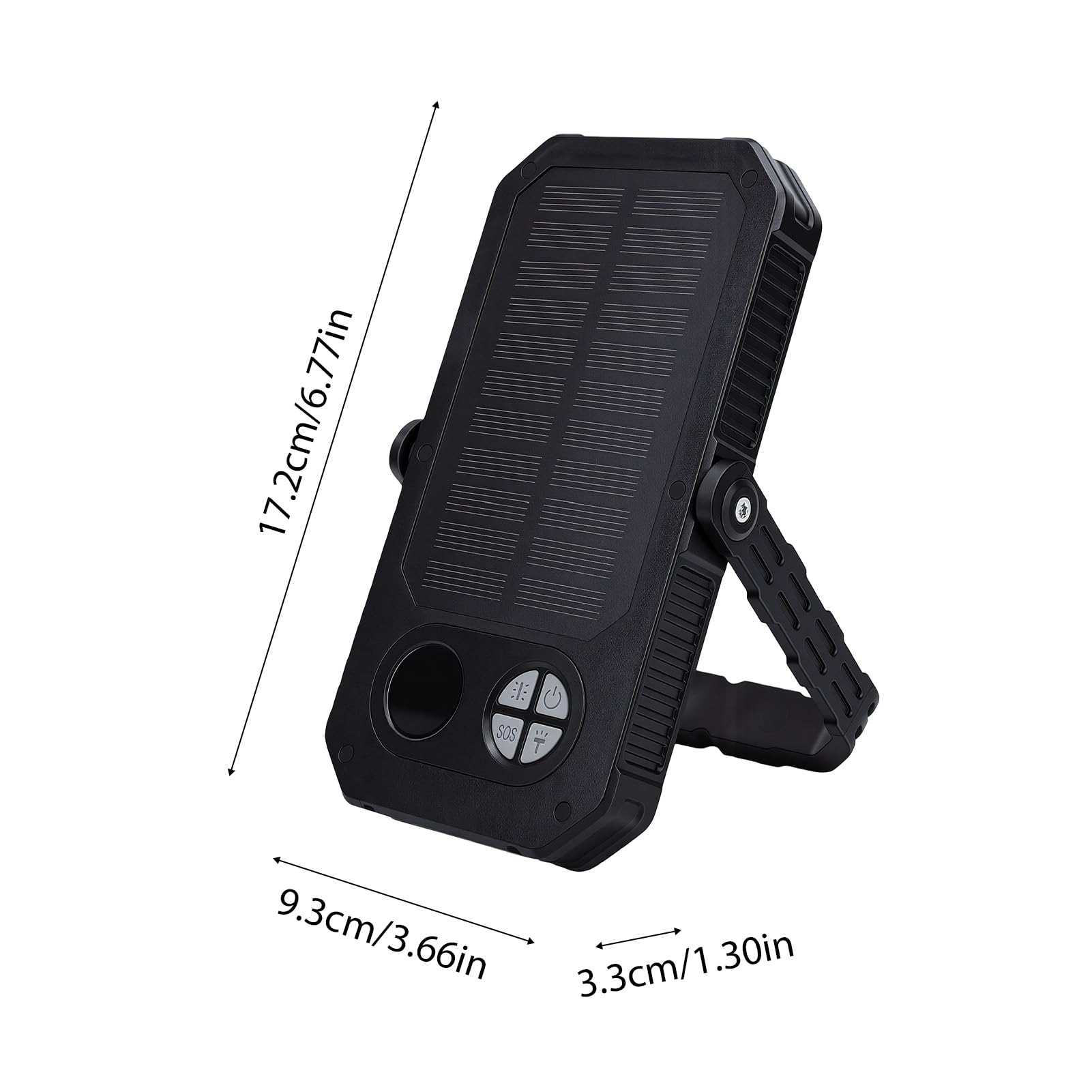 Rechargeable Solar Camping Light with Multiple Modes and Magnetic Base
