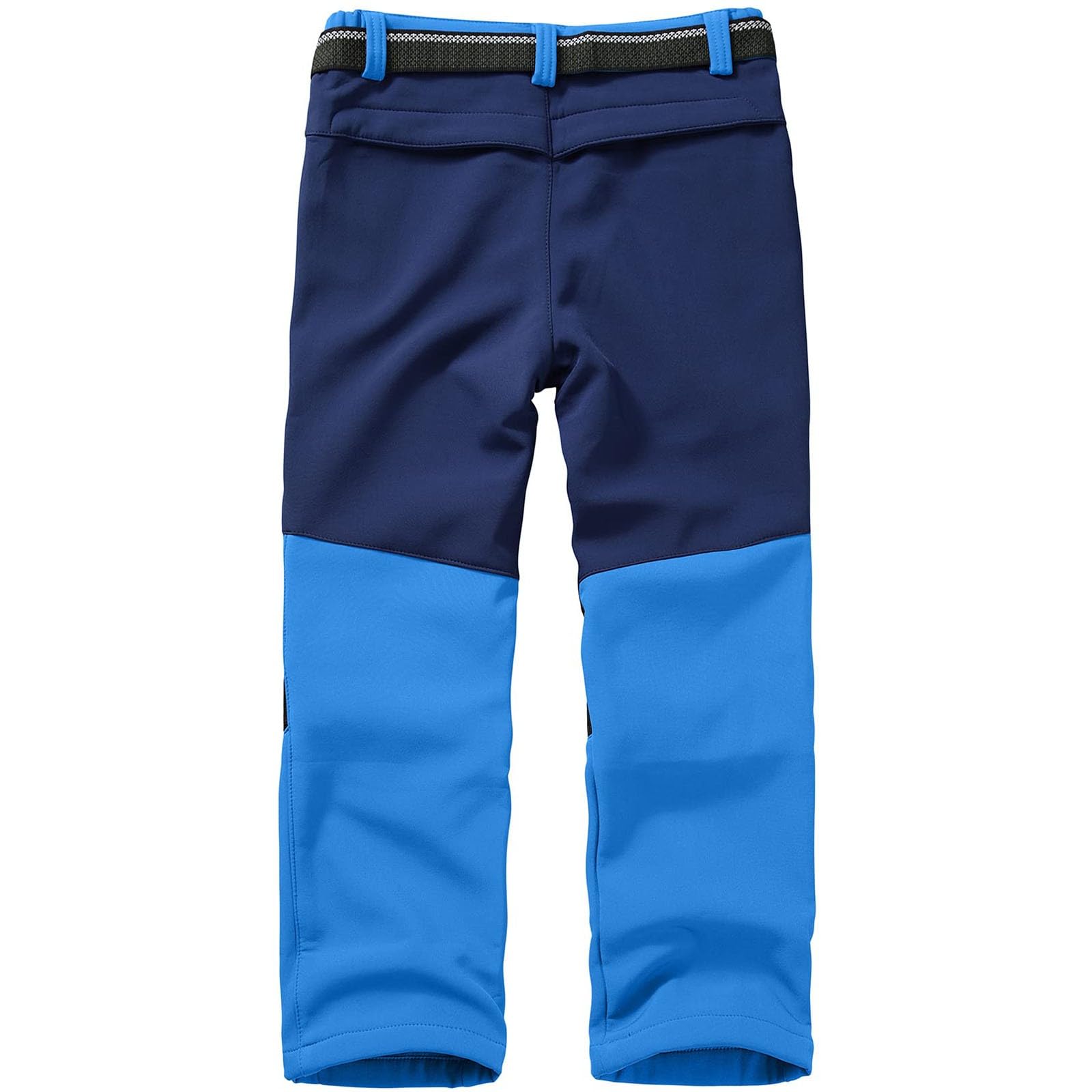 Pantaloni da jogging per ragazzi, 128, confezione doppia per bambini, in softshell, imbottiti, pantaloni cargo termici, per ragazzi e ragazze, invernali, per attività all'aria aperta, da escursionismo
