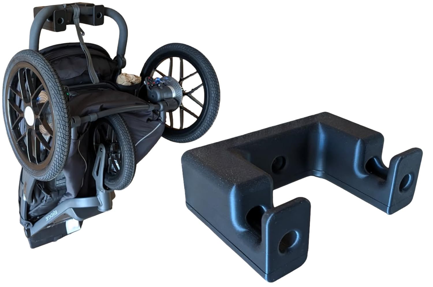 Heavy Duty Wall Mount Bracket Storage Holder Upgrade for UPPAbaby Ridge Stroller