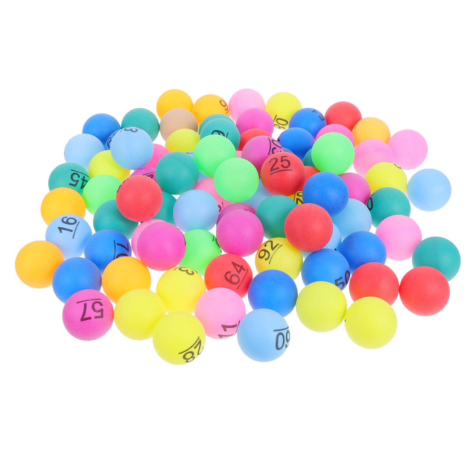 ifundom 100 Bolas Numeradas De Plástico De 1.57 Pulgadas para Rifa Bingo Juegos De Mesa Actividades Familiares Y Fiestas Colores Vibrantes
