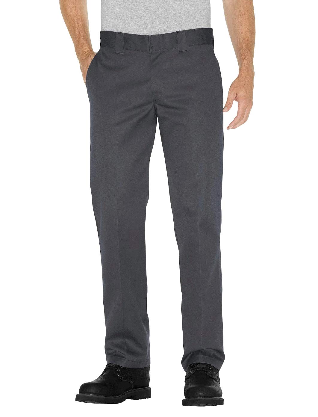 Dickies Men's Slim Straight Fit Pant????????? ????? ? ?? ??????????????? ???? ??? work utility pants, Charcoal, 34W 30L UK
