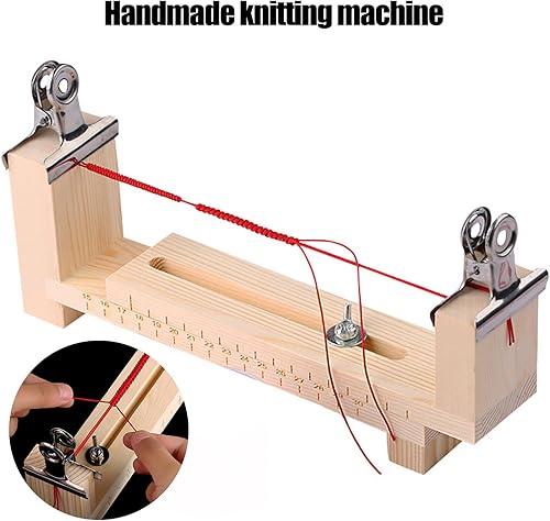 Miniatura 3 de EVKILKJS Plantilla de pulsera de madera, pulsera de tejer a mano, herramienta de trenzado, en forma de U, estante para hacer pulseras de escamas