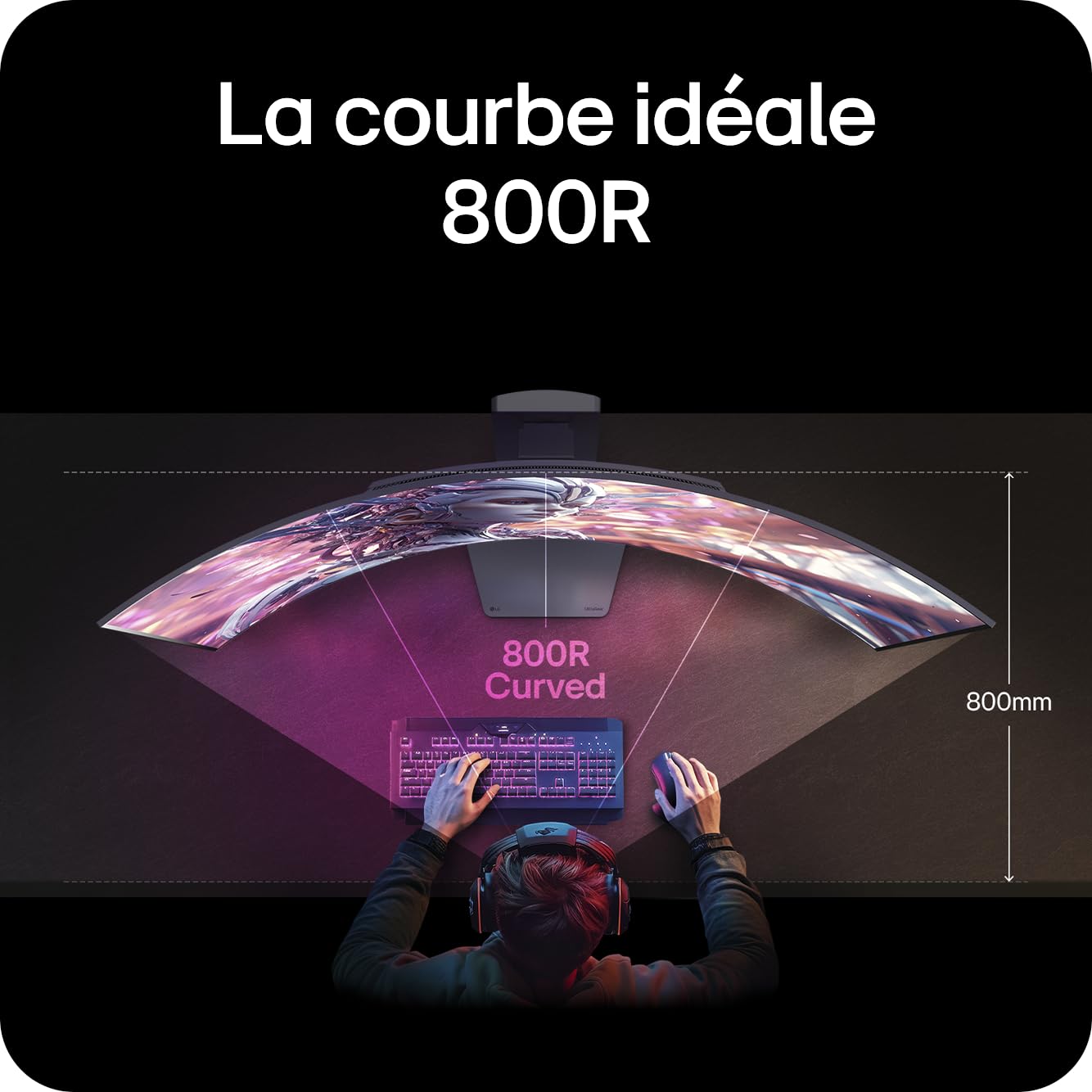 LG Ultragear | Écran Gaming OLED 45" 5K2K | Dual Mode 165Hz330Hz 0,03ms