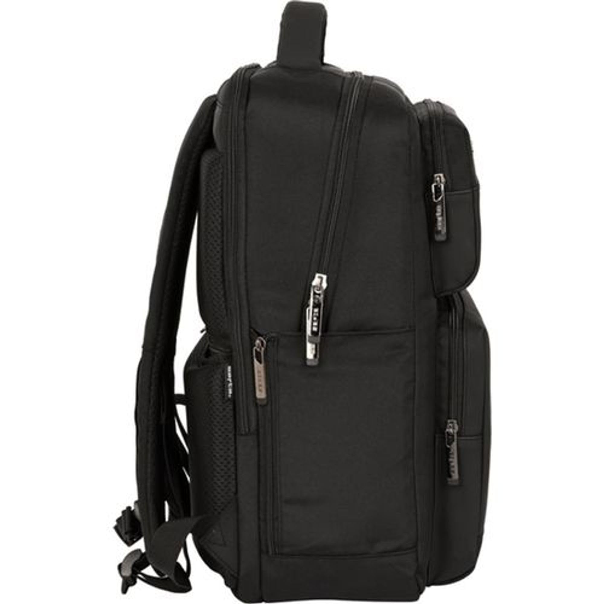 SAFTA Zaino per laptop da 13,3 pollici, con patta per laptop da 13,3 pollici, design executive, porta USB, scomparto imbottito e stile minimalista