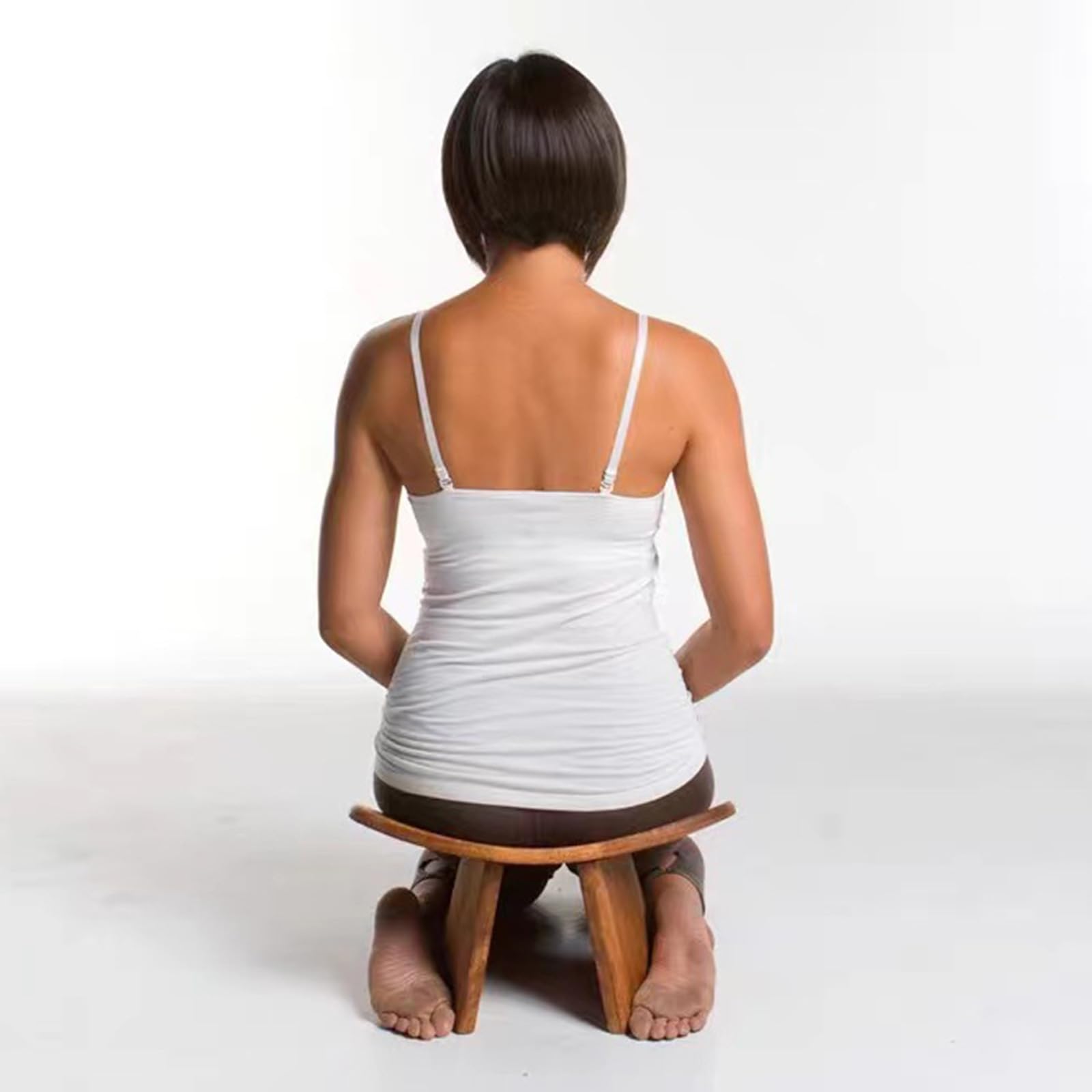 Banc De Méditation, Tabouret De Méditation Portable De Siège Ergonomique Incliné Bords Ronds Faits À La Main À Genoux À Genoux À Genoux Prière À Genoux,2,M