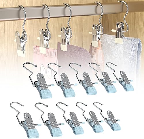 Miniatura 7 de 30 ganchos de viaje colgantes para guardar ropa, para guardar ropa, para guardar pantalones, para guardar botas, para armario, ganchos para