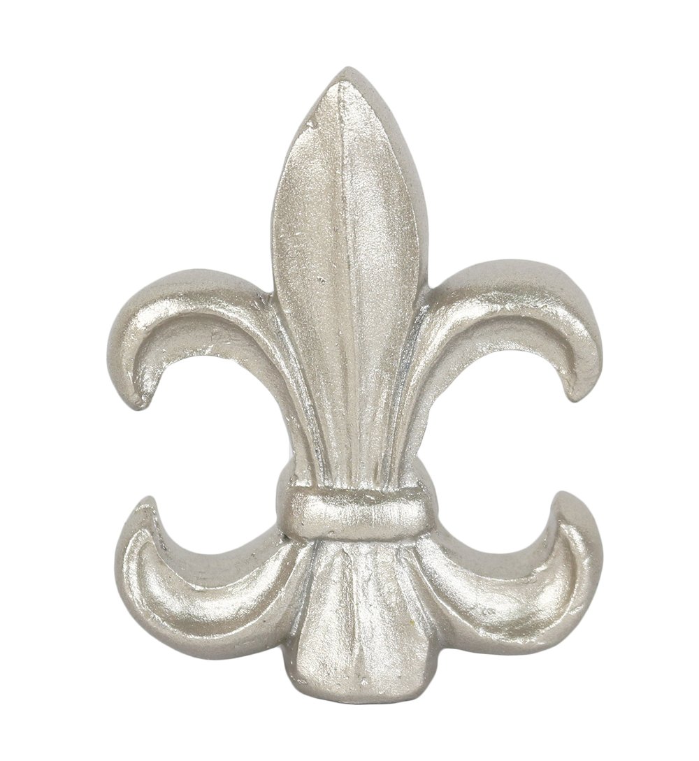 Urbanest Fleur de Lis Lamp Finial, 2 3/8-inch Tall, Pewter