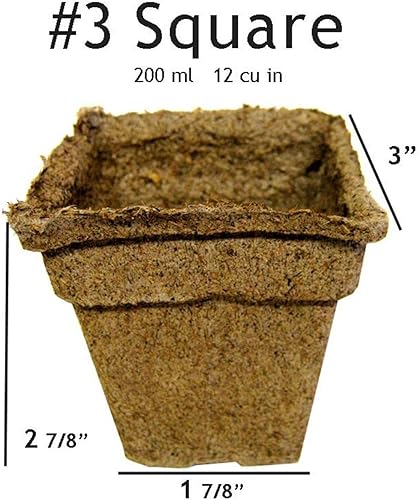 Miniatura 3 de CowPots - Macetas redondas, 7.62 cm, cuadrado, NA