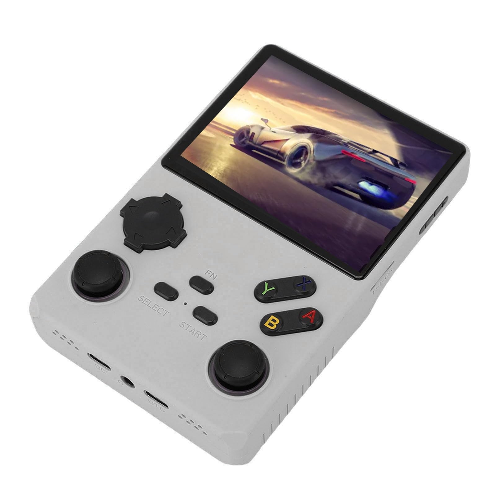 Console di Gioco Portatile retrò, Lettore di Giochi Portatile 640x480 da 3,5 Pollici, Console di Gioco con Spazio di Archiviazione da 256 GB, Ideale per i Viaggi (SILVER)