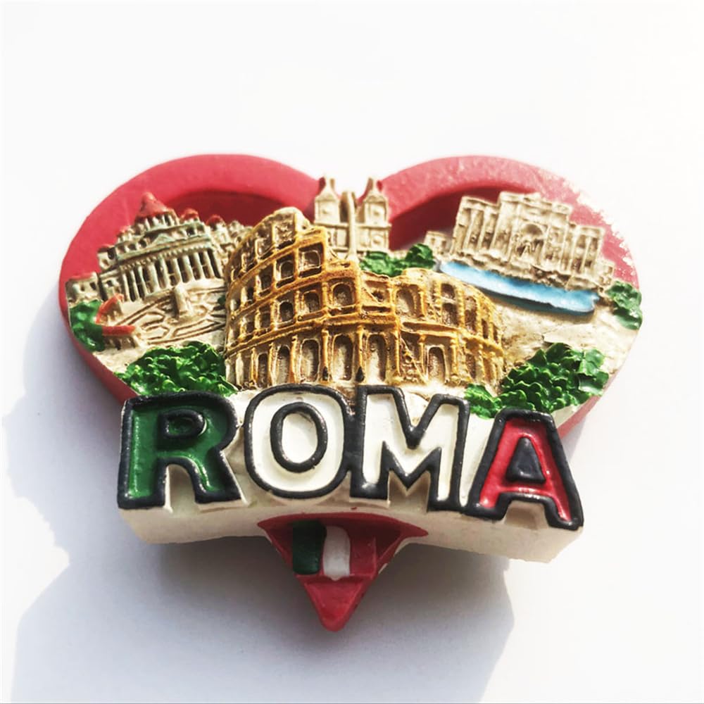Rzym Włochy magnes na lodówkę Roma podróż pamiątka lodówka dekoracja magnes 3D ręcznie malowane rzemiosło
