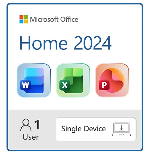 Microsoft Office Home 2024 | Classic Office Apps: Word, Excel, PowerPoint | One-Time Purchase for a single Windows laptop or Mac | Instant Download