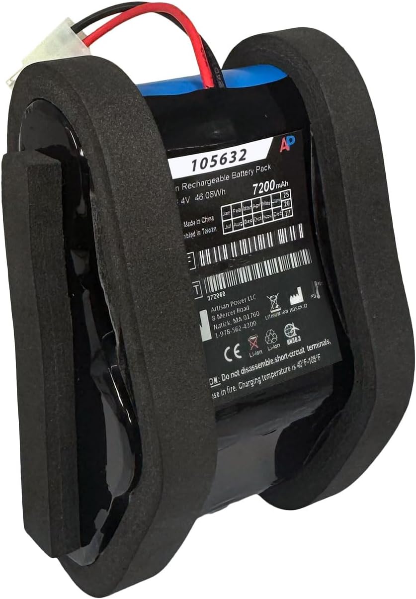 Artisan Power Replacement Battery for Welch Allyn LXi, 45NEO-E6 Spot Vital Signs | 7200 mAh | Li-Ion Rechargable Battery | Replaces Part Number 105632 and 21FR27/66-2