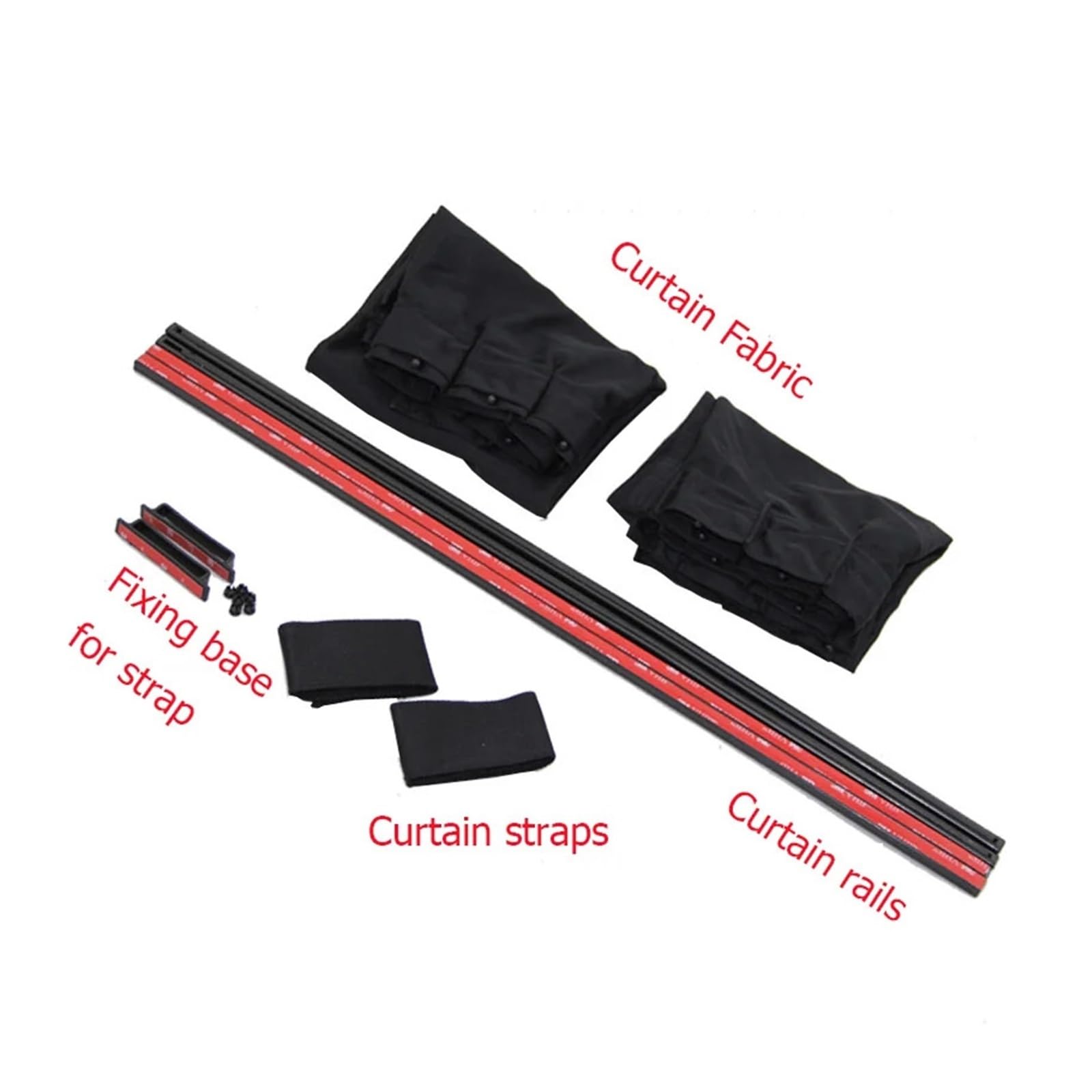 Rideau Arrière Fourgon Occultant Kit de Rideau Caravane Pare-Soleil for Camping-Car