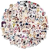 100pcs Anime Sexy Girl Laptop Stickers,Sexy Pinup Girl Stickers for Adult, Waterproof Decals Sticker