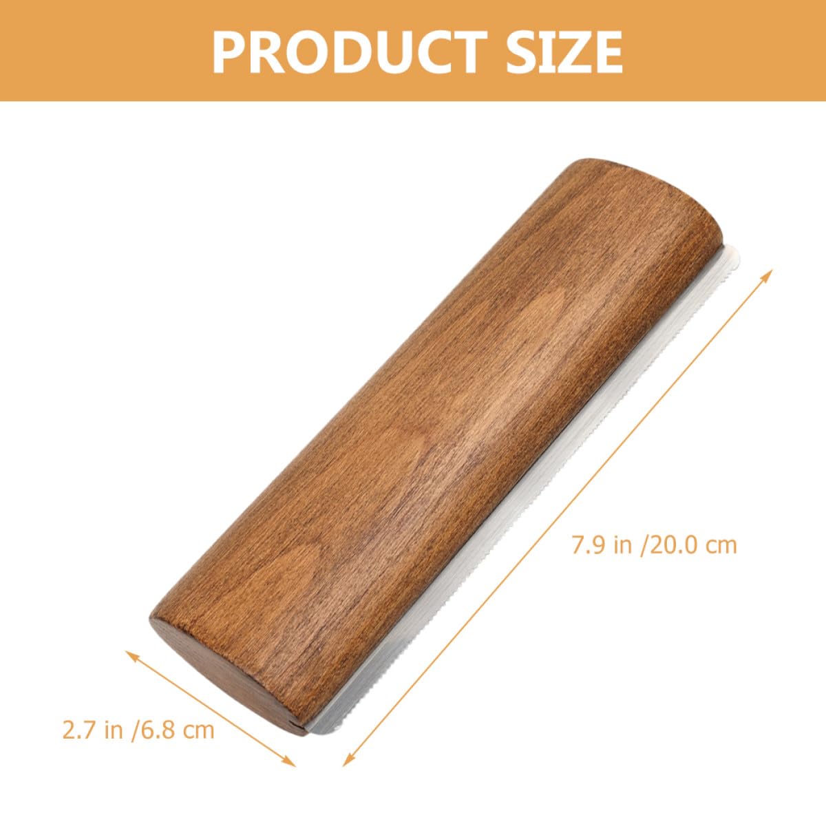 TOPBATHY Brosse de Mue pour Chevaux en Bois et Métal 20 Cm Outil Multifonctionnel de Nettoyage et Massage pour Protéger la Peau du Cheval