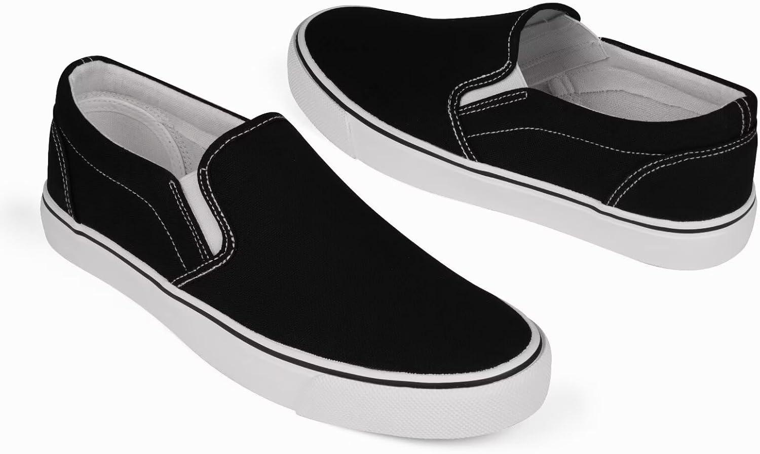 Mens Classic Slip on Canvas Shoes Casual Loafers Fashion Sneakers - Image 5