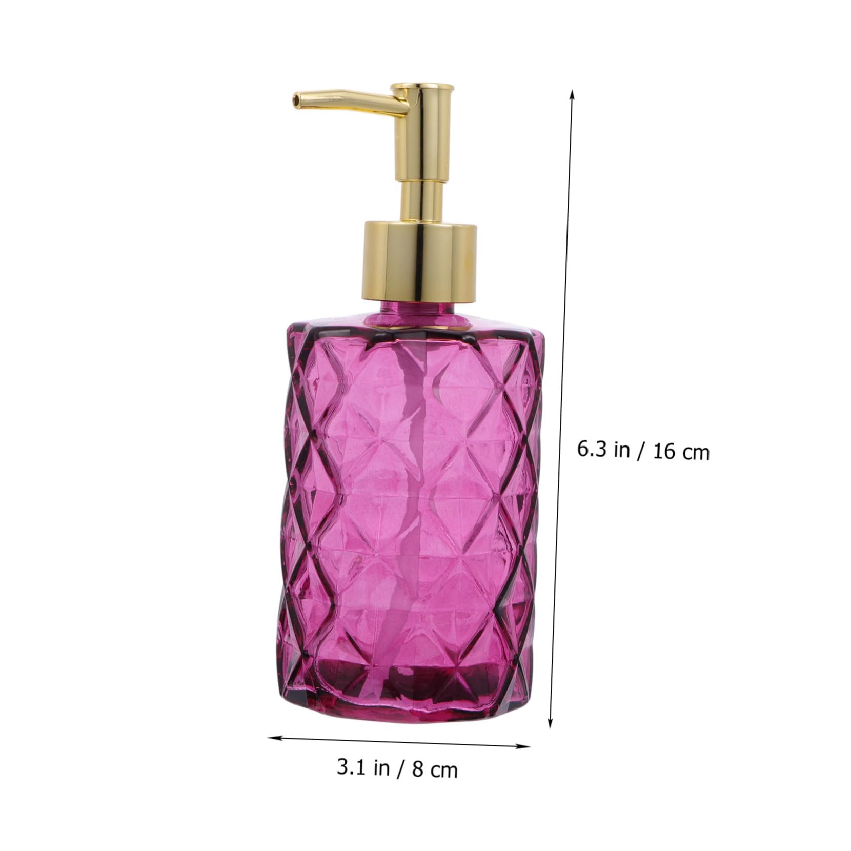 3piezas Botellas De Vidrio con Pulsador Botella Dispensadora De Gel De Ducha Vacía para Baño Sala De Estar