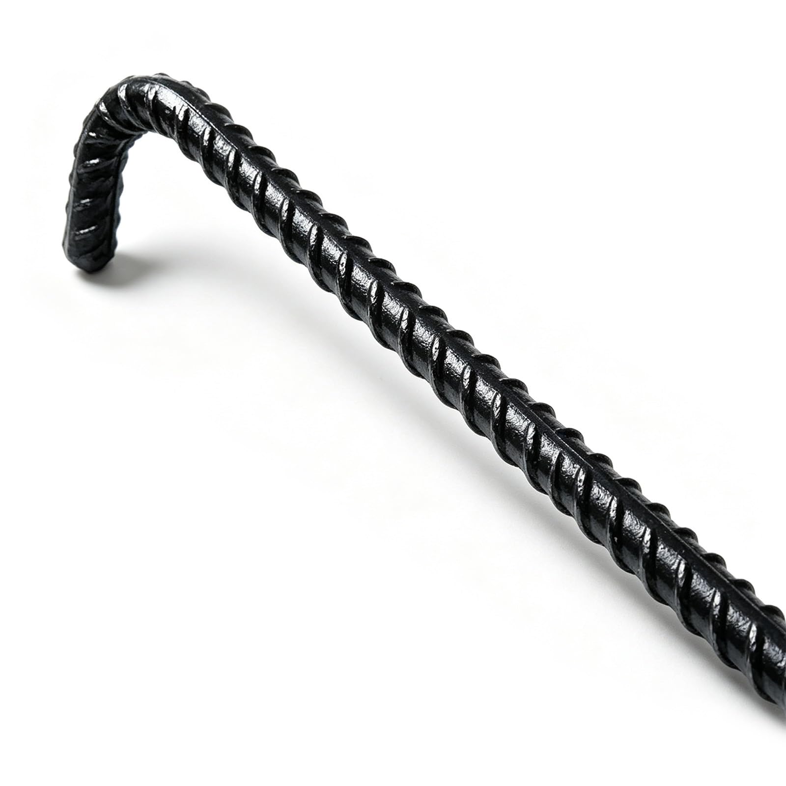 Paquete de 2 Ganchos en Forma de J para Barra de Refuerzo | Herramienta de palanca de barra de refuerzo de agarre triangular, varilla de 3/8 y 1/2 pulg.(12mm/0.5in Thick,35cm/13.8in)