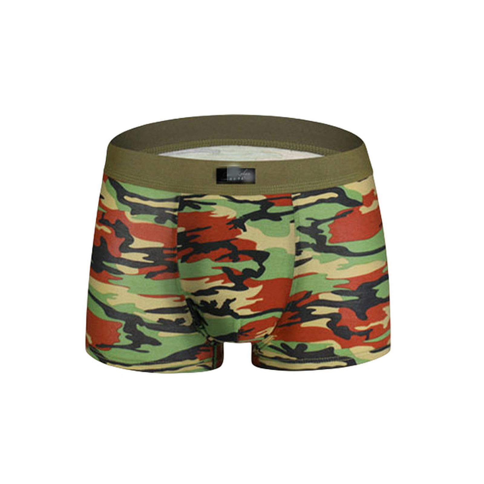 NOGRAX Boxer Uomo Cotone 4 Pz/Lotto Camouflage Boxer Uomini Biancheria Intima Uomini Pantaloni Modali Boxershorts Biancheria Intima Boxers Hombre Underpants Uomini