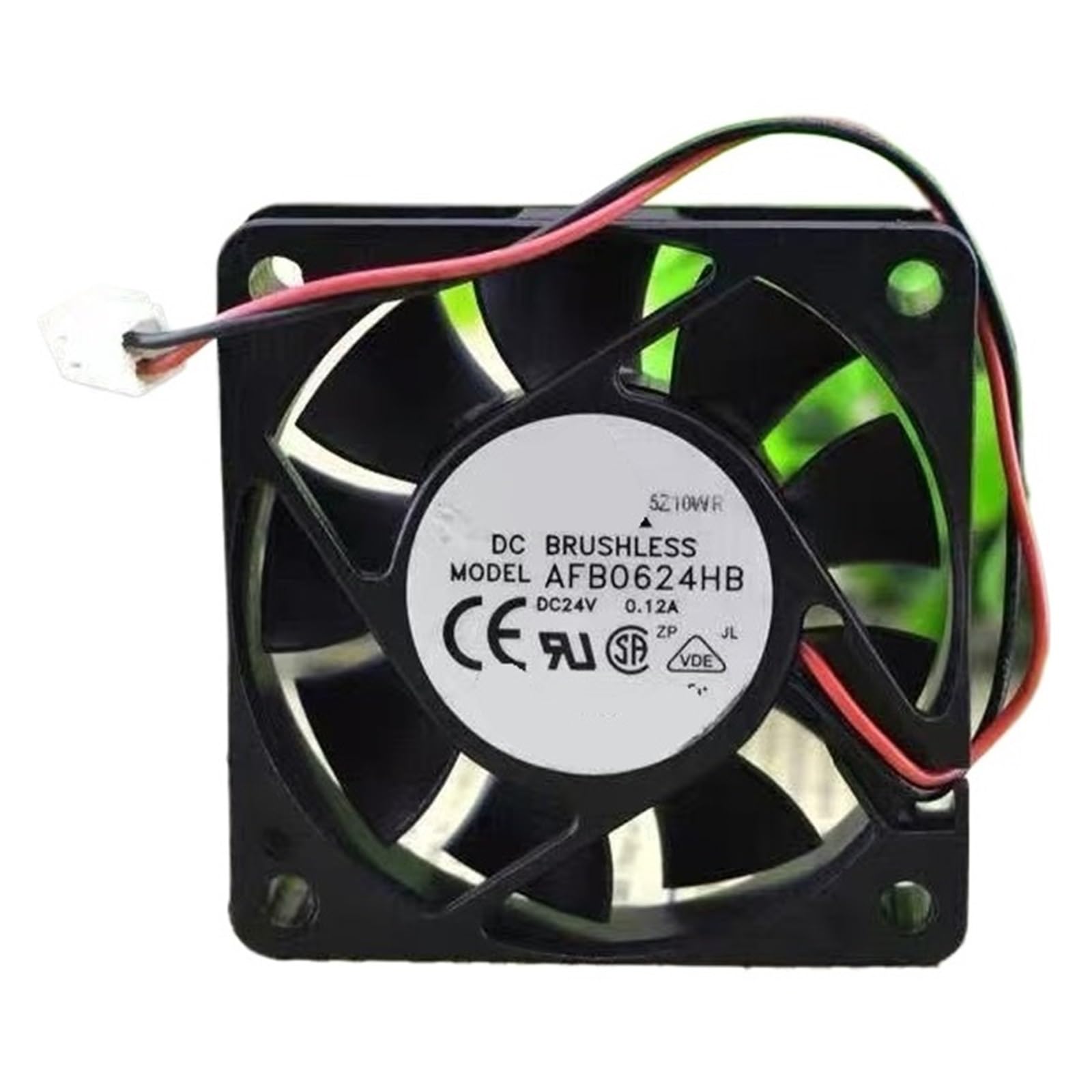 UWUKCJOKQ 6015 Fan AFB0624HB 60x60x15mm 24V 0.12A Dual Ball Mute 4000RPM 15.36CFM Industrial