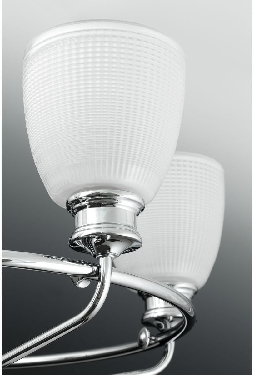 Best Cyber Monday 🔥 Progress Lighting P4724-15 Traditional/Casual 7-100W Med Chandelier, 88.5 x 31 x 22.5, Polished Chrome