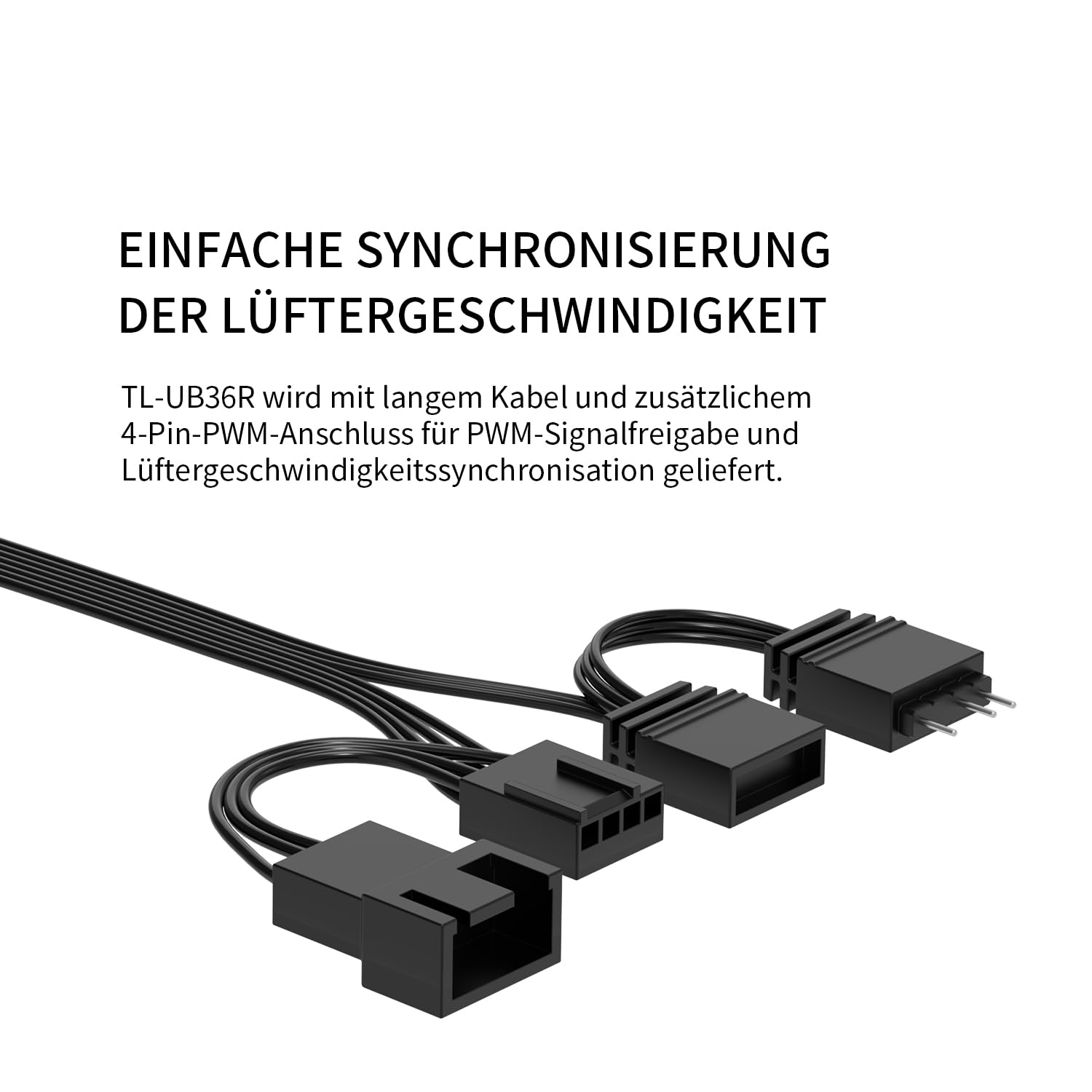 Thermalright TL-UB36R 120mm Gehäuselüfter 3er Pack-PWM, Leise (≤27 dB(A), mit umgekehrter Schaufel/5V ARGB-Beleuchtung, für CPU-Wasserkühlung und Gehäusekühlung-Schwarz