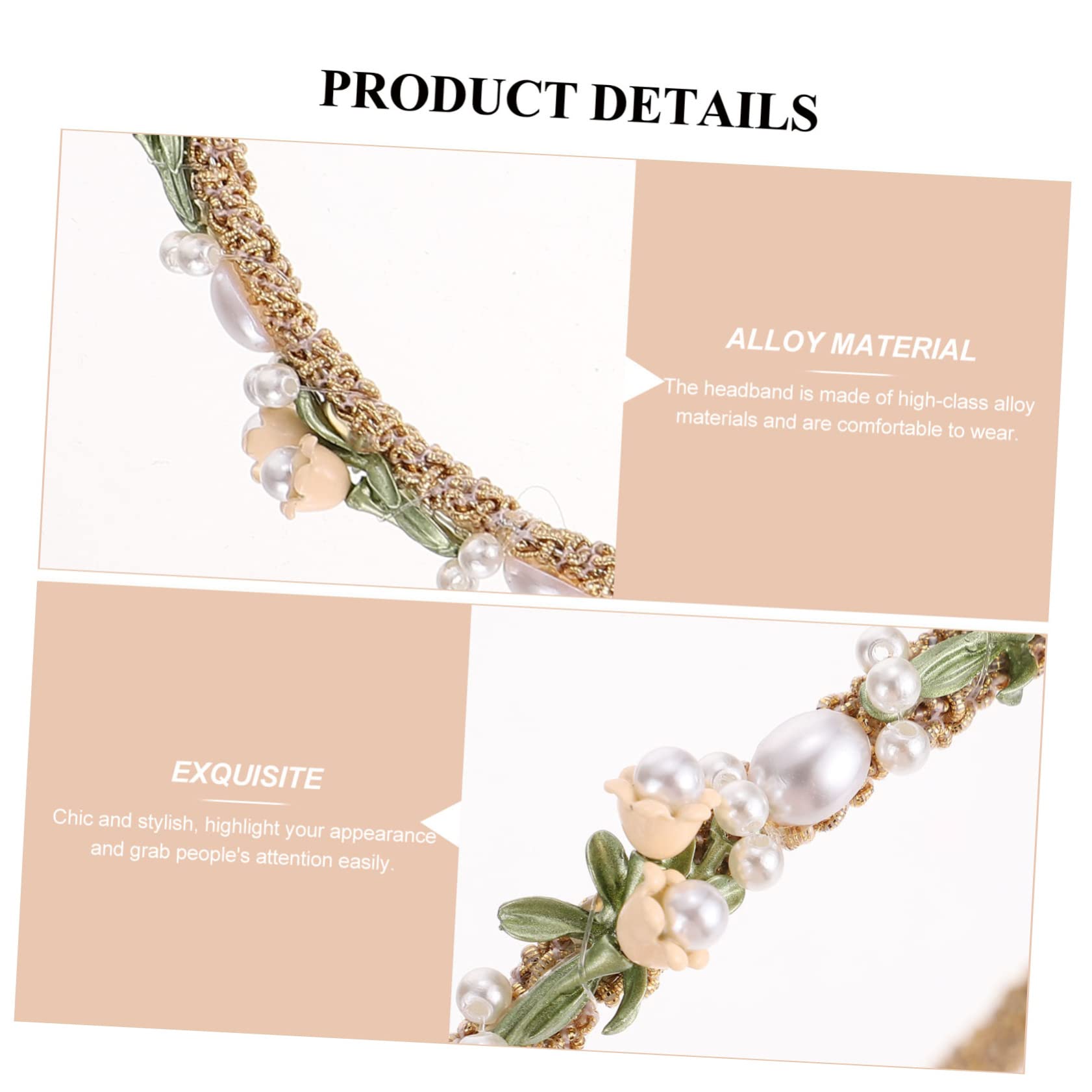 DOITOOL 5pezzi Cerchietto Floreale Fiori Di Campanula Accessorio Sposa Elegante Per Matrimonio Compleanno e Occasioni Speciali