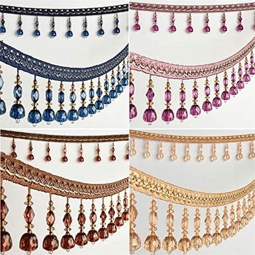 Garniture à franges perlées de 2 mètres