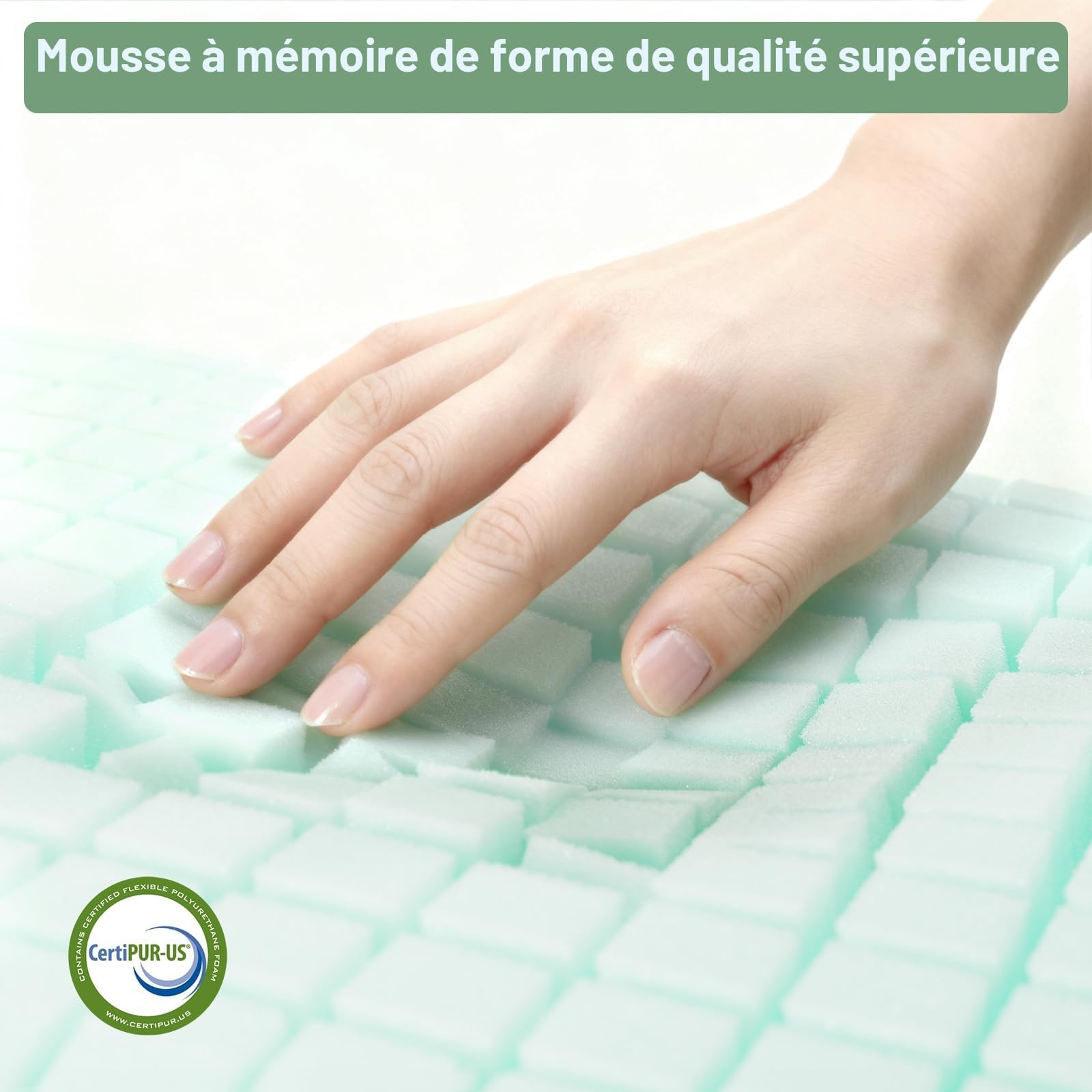 Oreiller Memoire Forme Gel, Oreiller Ergonomique Cervical, Coussin Respirant, Housse Lavable, Douceur Respirante