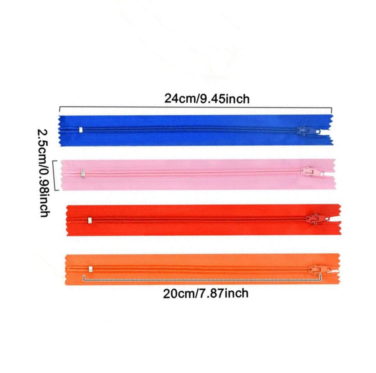 KGS Fermeture éclair Pour L'artisanat De Couture | 20 Couleurs | Taille: 7,6 CM / 3 Pouces | 100 Pièces/paquet | Fermetures éclair Multicolores Pour Sacs, Robe, Housse De Coussin, Bricolage