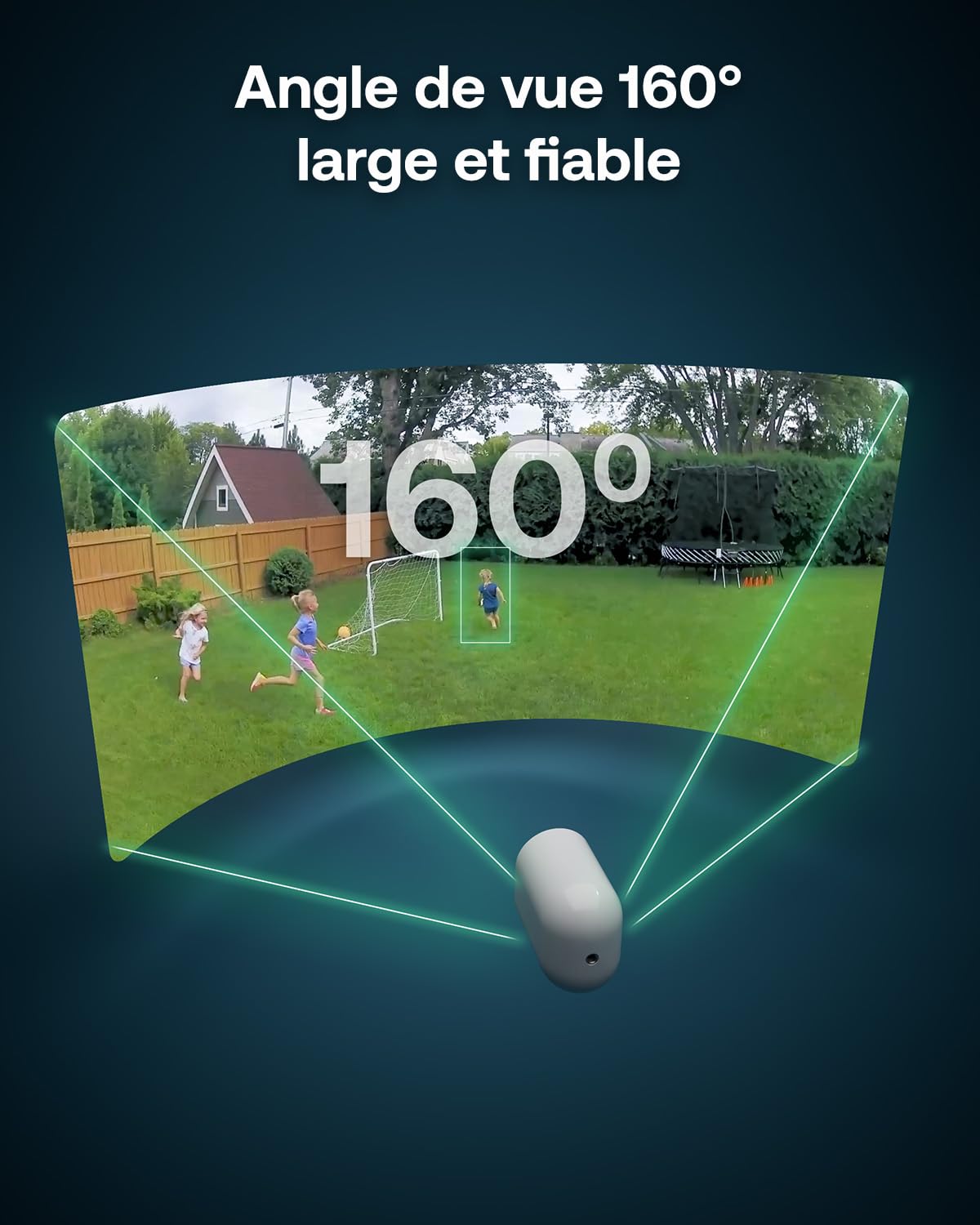 Arlo Pro 6 2K, Caméra de Surveillance WiFi Extérieure sans Fil, Détection par IA, Vision Nocturne Couleur, Audio bidirectionnel, Compatible avec Alexa, Essai Secure Inclus, 1 Caméra