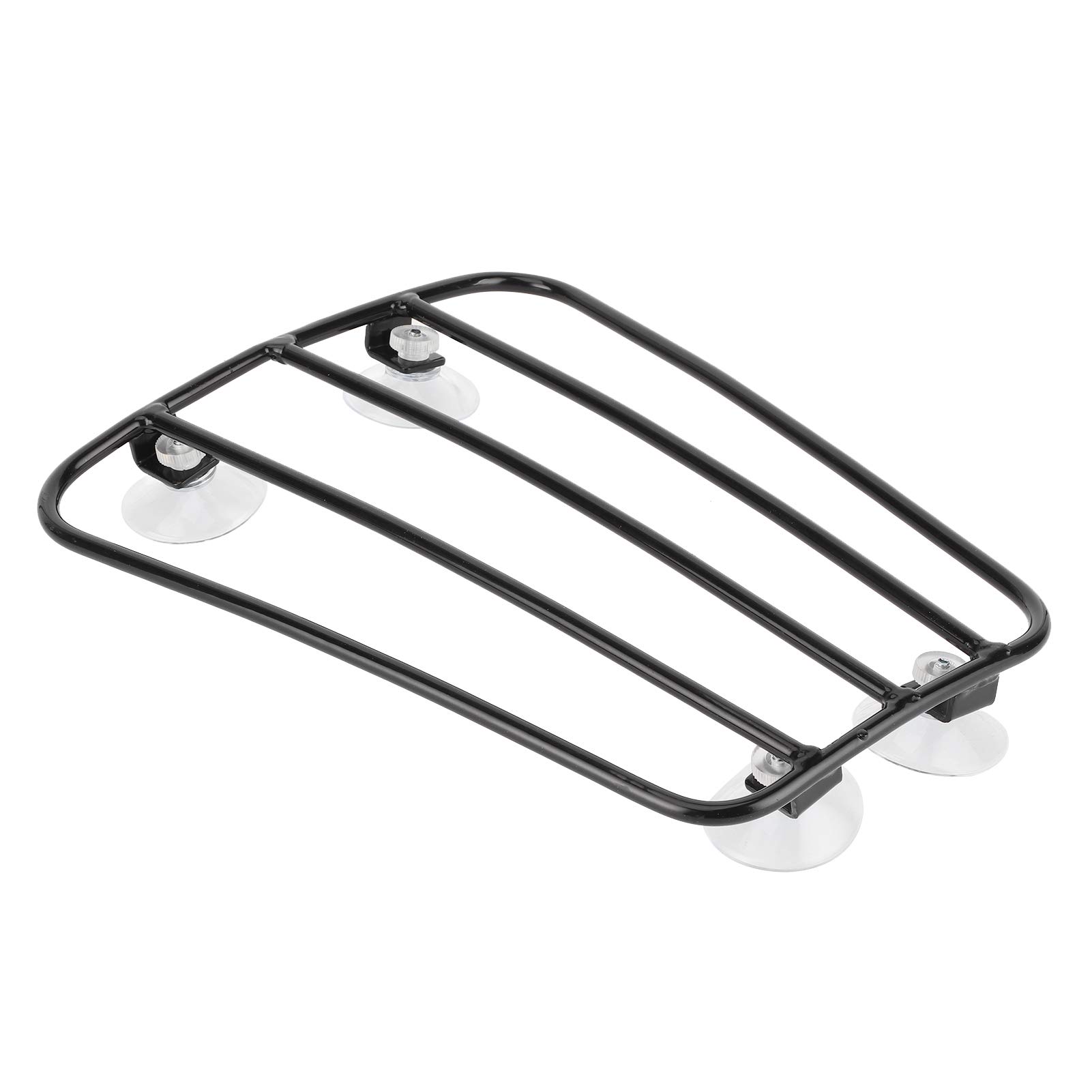 Porte-Bagages de Support de réservoir de Carburant de Moto Support de Porte-Bagages de Style rétro Universel(Un Noir)