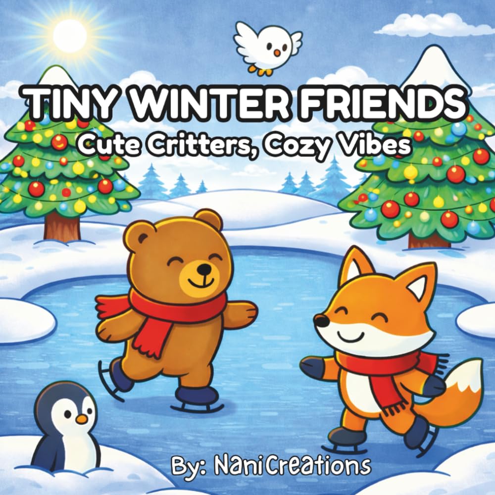Tiny Winter Friends: Cute Critters, Cozy Winter Fun (Tiny Friends Coloring Book Series)