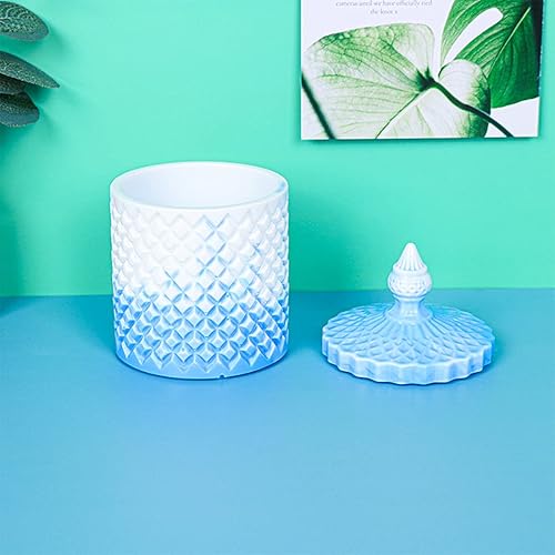 Miniatura 13 de Voyyphixa Moldes de resina para frascos con tapa, joyero, moldes de fundición de resina de silicona, recipiente de cristal, molde epoxi para Moldes