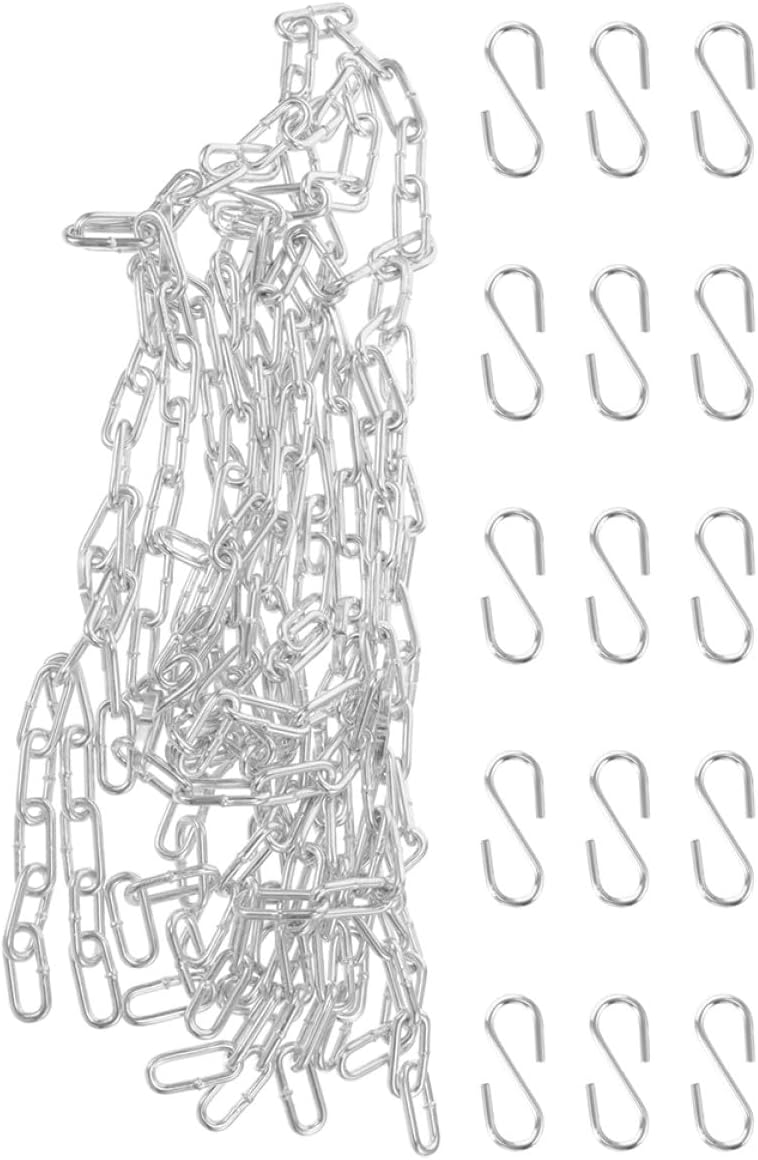 MAGICLULU Basketball Net Chain Heavy Duty Metal Replacement Net for Basketball Hoop Frame 13-Link Galvanized Manganese Steel Outdoor Court Use