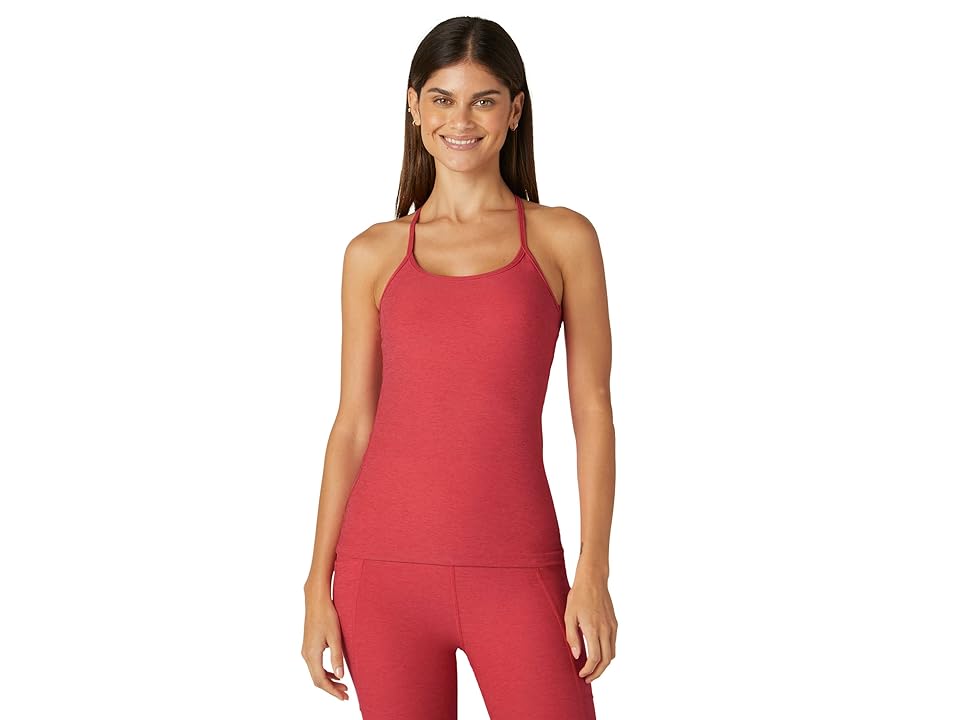 Beyond Yoga Spacedye Slim Racerback Cami (Paradise Coral Heather) Women's Sleeveless INTERNATIONAL SHIPPING